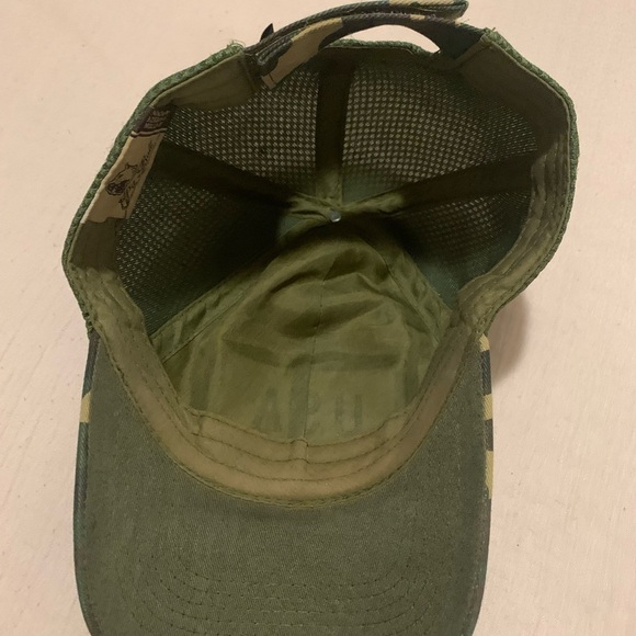 Camouflage American Flag Patch Hat - Picture 9 of 9